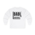 BABL Experience Long Sleeve Tee — QR Code Back Graphic